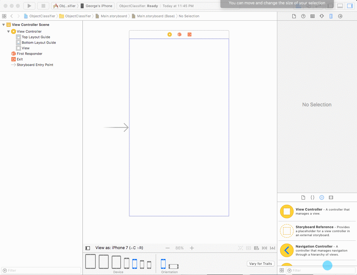 UI & Camera setup